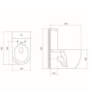 Унитаз-компакт Aquatek Бетта AQ1363B-00 с сиденьем Soft Close